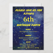 Voeg de Astronaut Space van de Foto van uw kind Bi Kaart (Achterkant)