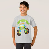 Voeg de Basis T-Shirt van de Kinderen van Jouw nam (Voorkant volledig)