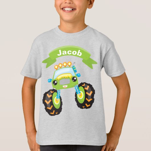 Voeg de Basis T-Shirt van de Kinderen van Jouw nam (Voorkant)