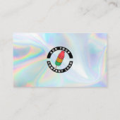 Voeg de BedrijfsHolografisch Professionele Klassie Visitekaartje (Achterkant)