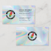 Voeg de BedrijfsHolografisch Professionele Klassie Visitekaartje (Voorkant / Achterkant)