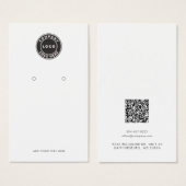 Voeg de BedrijfsLogo QR Code toe die de Kaart van  (Voorkant /achterkant)