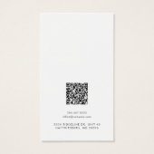 Voeg de BedrijfsLogo QR Code toe die de Kaart van  (Achterkant)
