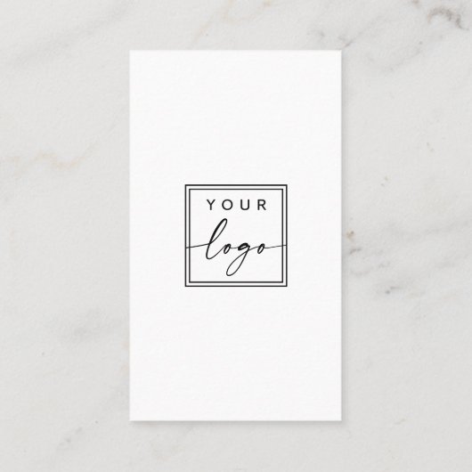 Voeg de code QR en douanemoderne logo toe Visitekaartje (Achterkant)