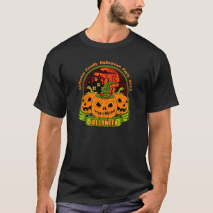Voeg de Familienaam van het Jaar Halloween Partij T-shirt