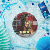 Voeg de Foto Fireman's Celebration toe Papieren Bordje (Feest)