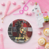 Voeg de Foto Fireman's Celebration toe Papieren Bordje (Feest)