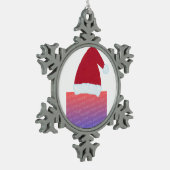 Voeg de Foto Gepersonaliseerde Versieringen van de Tin Sneeuwvlok Ornament (Links)