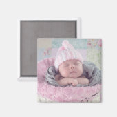 Voeg de foto van je baby toe aan deze magneet (Voorkant / Achterkant)