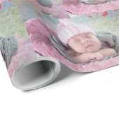 Voeg de Foto van uw baby toe aan deze aangepaste c Cadeaupapier (Rol Hoek)