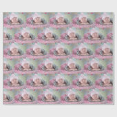 Voeg de Foto van uw baby toe aan deze aangepaste c Cadeaupapier (Vlak)