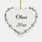 Voeg de foto van uw hond toe aan deze Ornament (Achterkant)