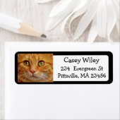 Voeg de Foto van uw Kat aan dit Etiket van Adres t (Insitu)