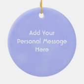 Voeg de foto van uw kat toe: Vis en pootafdrukken Keramisch Ornament (Achterkant)