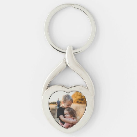 Voeg de foto van uw kinderen toe Aangepaste herinn Sleutelhanger (Voorkant)