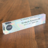 Voeg de Holographic Bedrijfspersoneel van het Bedr Naambordje (Zijkant)