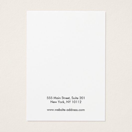 Voeg de houder van de trombocytendisplay Logo toe Visitekaartje (Achterkant)