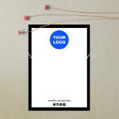 Voeg de houder van de trombocytendisplay Logo toe Visitekaartje