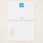 Voeg de houder van de trombocytendisplay Logo toe Visitekaartje (Voorkant /achterkant)