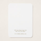 Voeg de houder van de trombocytendisplay Logo toe Visitekaartje (Achterkant)