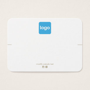 Voeg de houder van de trombocytendisplay Logo toe Visitekaartje