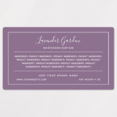 Voeg de Ingrediënten van de Kleur van de Grens van Labels (Design 1)