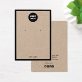 Voeg de Kaart Logo Kraft Earring Border Display to (Bureau)