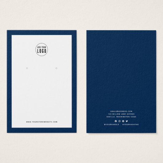 Voeg de Kaart Logo van de Kleur van de Grens van d (Voorkant /achterkant)