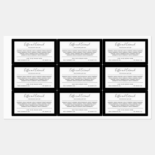 Voeg de Lijst van de Ingrediënten van de Kleur van Labels (Vel)