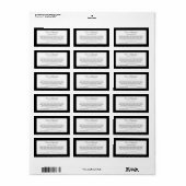 Voeg de Lijst van de Ingrediënten van het Merk en Etiket (Full Sheet)