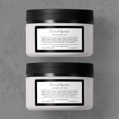 Voeg de Lijst van de Ingrediënten van het Merk en  Etiket