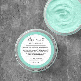 Voeg de Lijst van Ingrediënten van de Kleur van de Ronde Sticker