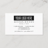 Voeg de Logo Real Estate Professional van het Tuss Visitekaartje (Achterkant)