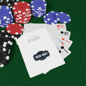 Voeg de Logo van het Bedrijf en het Adres van de B Pokerkaarten