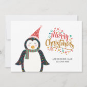 Voeg de Logo van het Bedrijf en Slogan Kerstmis to Feestdagenkaart (Voorkant)