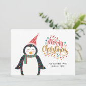 Voeg de Logo van het Bedrijf en Slogan Kerstmis to Feestdagenkaart (Staand voorkant)