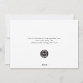 Voeg de Logo van het Bedrijf en Slogan Kerstmis to Feestdagenkaart (Achterkant)