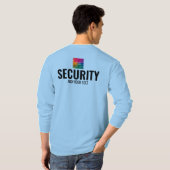 Voeg de Mannen Veiligheid van de Sjabloon van de T T-shirt (Achterkant volledig)