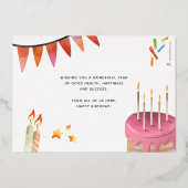 Voeg de marineblauw van de Logo vlinder toe Folie Uitnodiging (Achterkant)