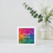 Voeg de Moderne Sjabloon Van BedrijfsBedrijf van d Vierkante Visitekaartje (Staand voorkant)