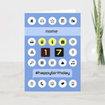 Voeg de naam 17e verjaardag toe aan gepersonalisee