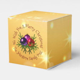 Voeg de Naam die met Kerstmis overeenkomt op de Go Bedankdoosjes