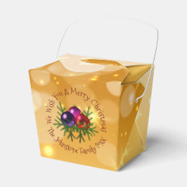 Voeg de Naam die met Kerstmis overeenkomt op de Go Bedankdoosjes