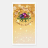 Voeg de naam die overeenkomt met Kerstmis op Gold  Servet (Voorkant)