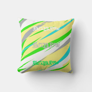 Voeg de naam Elizabeth Pastel Colors Cushion Pillo Kussen