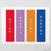 Voeg de naam en foto Bladwijzer van uw kind toe (Achterkant)