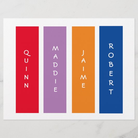 Voeg de naam en foto Bladwijzer van uw kind toe (Achterkant)