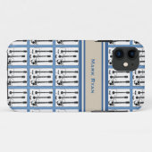 voeg de naam gitarmuziek toe Case-Mate iPhone case (Achterkant (horizontaal))