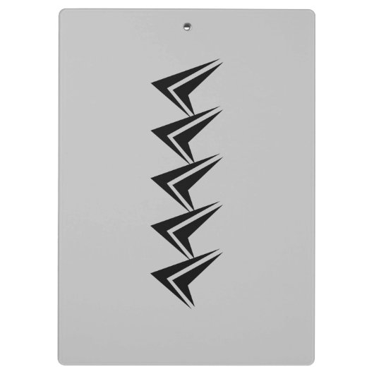 Voeg de naam grijs en turquoise van initialen toe klembord (Achterkant)