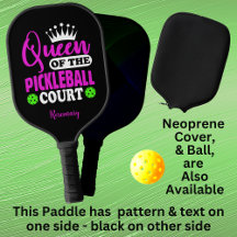 Voeg de naam koningin van de Pickleball Court Paar
